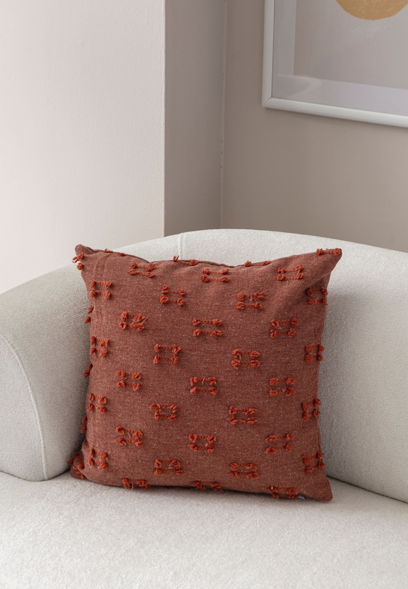 Capa de Almofada – 43 x 43 cm – Vermelho – Poliéster