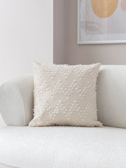 Capa de almofada – 43 x 43 cm – Creme – 100% Poliéster