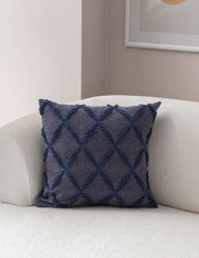 Capa de almofada – 43 x 43 cm – Azul – Poliéster