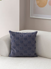 Capa de almofada – 43 x 43 cm – Azul – poliéster