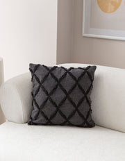 Capa de Almofada – 43 x 43 cm – Preto – Poliéster