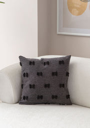Capa de almofada – 43 x 43 cm – Preto – 100% poliéster
