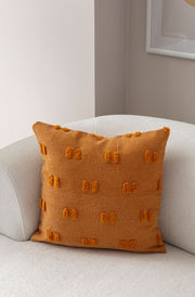 Capa de almofada – 43 x 43 cm – Laranja – poliéster