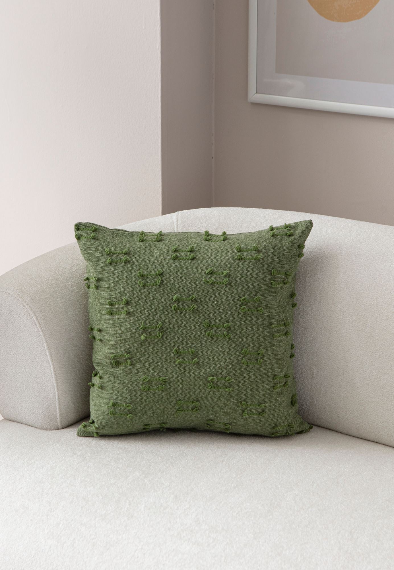 Capa de Almofada – 43 x 43 cm – Verde – 100% Poliéster