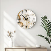 Relógio de parede decorativo – 40 cm de diâmetro – 100% vidro – 4 mm de espessura