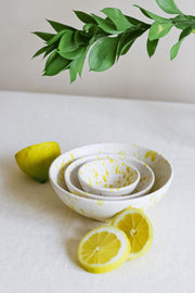 Conjunto de tigelas de cerâmica (3 peças)-BSM542-Amarelo
Branco