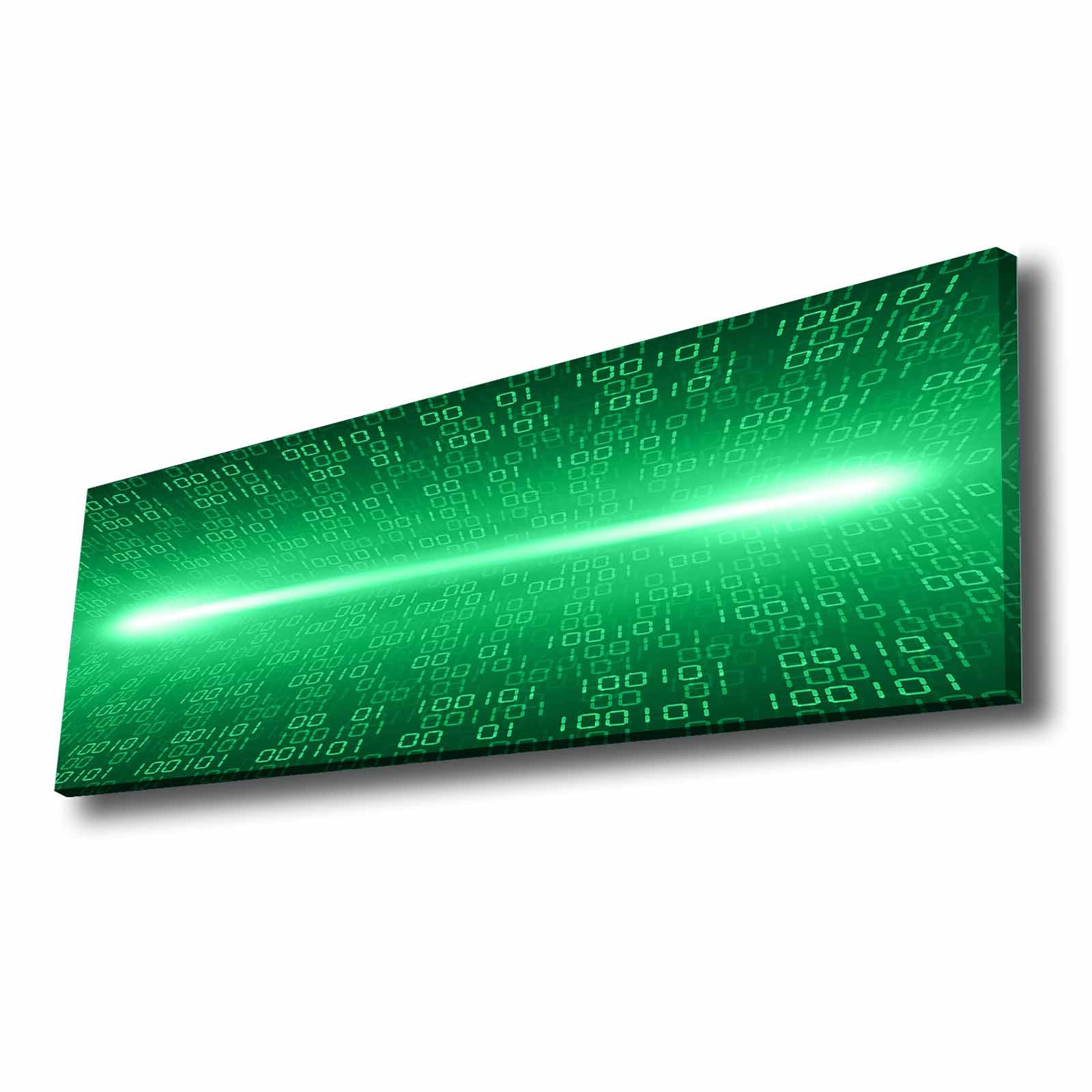 Quadro Decorativo em Tela Multicolor 30x90cm com Moldura de Pinho - Arte Moderna para Decoração de Interiores