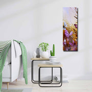 Quadro Decorativo em Tela Multicolor 30x90cm com Moldura de Pinho - Arte Moderna para Decoração de Interiores