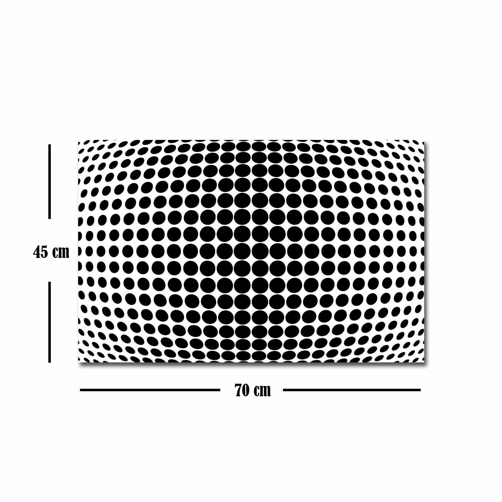 Quadro Decorativo em Tela 45x70cm - Pintura Multicolor com Moldura de Pinho Natural