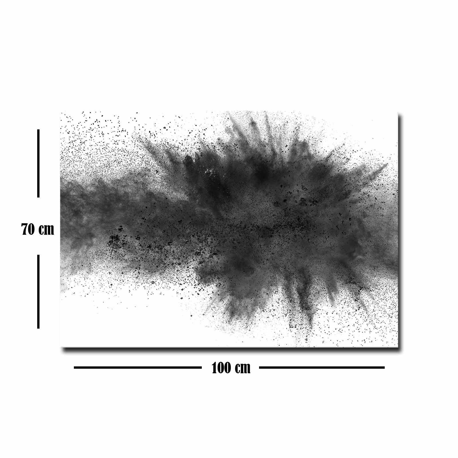 Quadro Decorativo em Tela 70x100cm - Moldura Pinho Maciço - Arte Multicolor para Decoração de Interiores