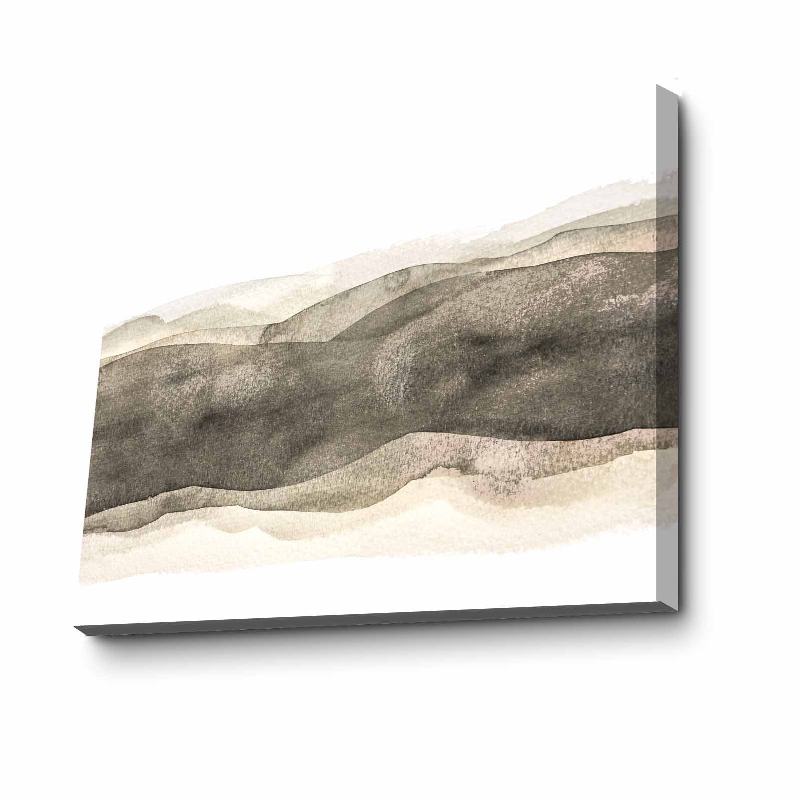 Quadro Decorativo em Tela 70x100cm - Moldura Pinho Maciço - Arte Multicolor para Decoração de Interiores