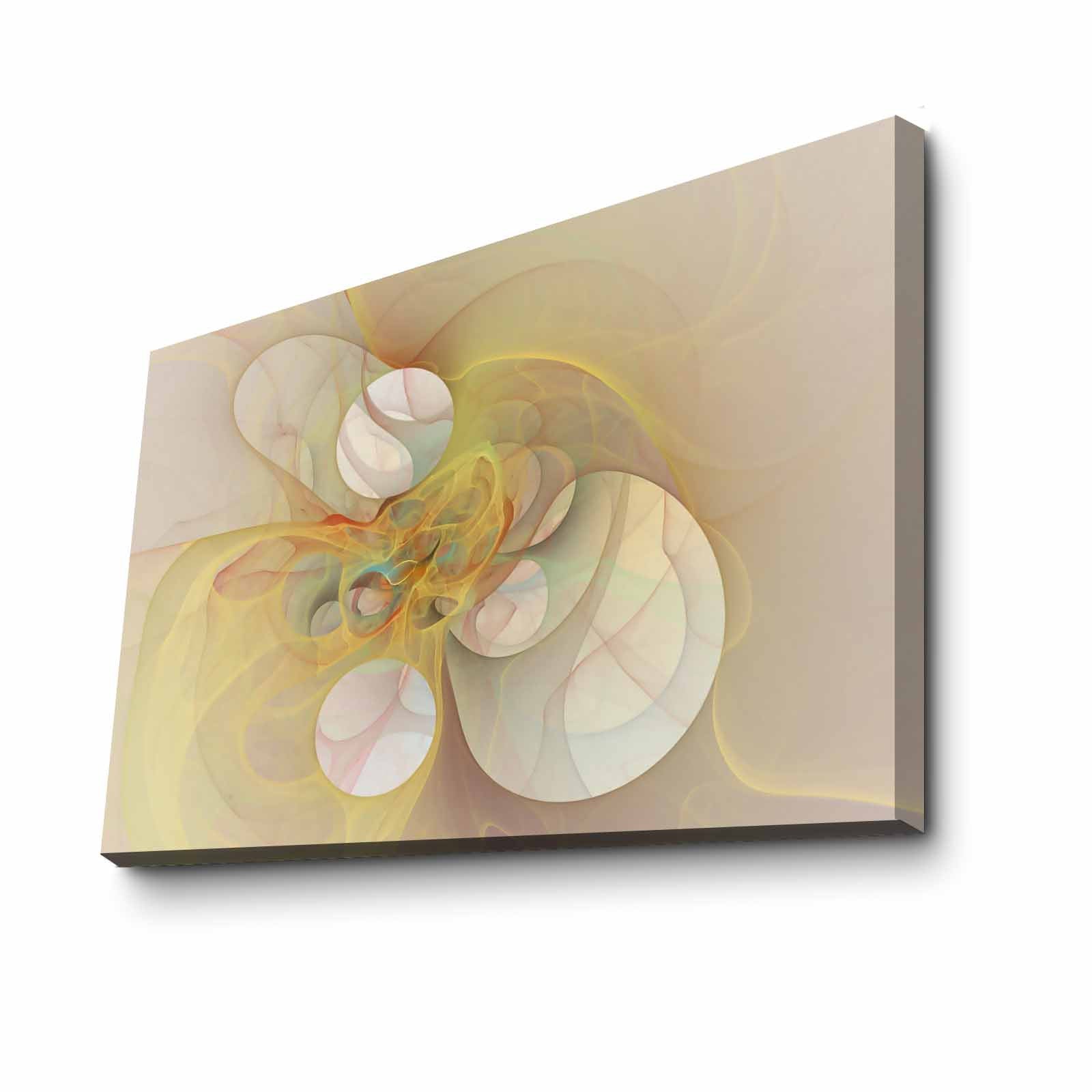 Quadro Decorativo em Tela 70x100cm - Moldura Pinho Maciço - Arte Multicolor para Decoração de Interiores