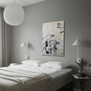 Quadro Decorativo em Tela 70x100cm - Moldura Pinho Maciço - Arte Multicolor para Decoração de Interiores