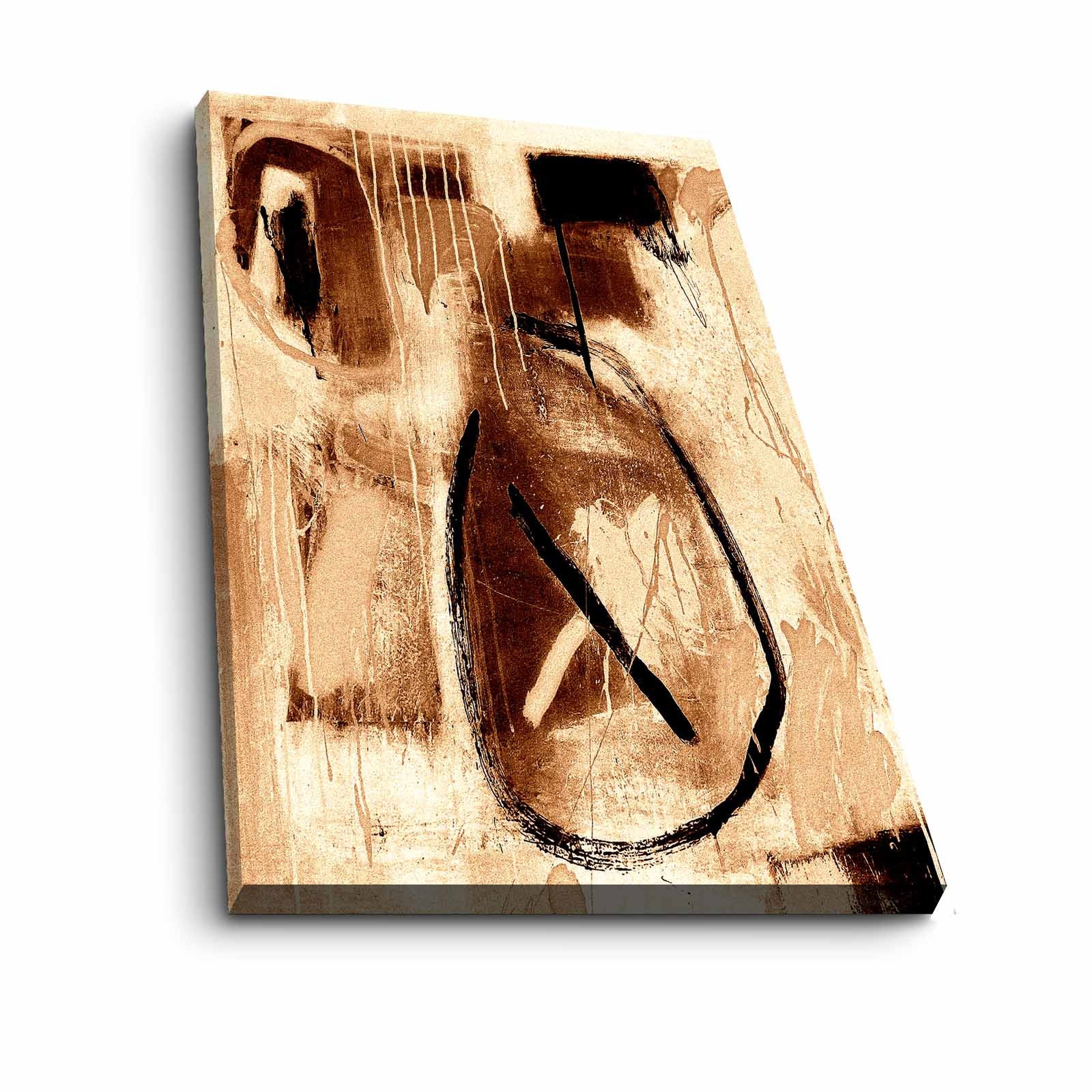 Quadro Decorativo em Tela 70x100cm - Moldura Pinho Maciço - Arte Multicolor para Decoração de Interiores