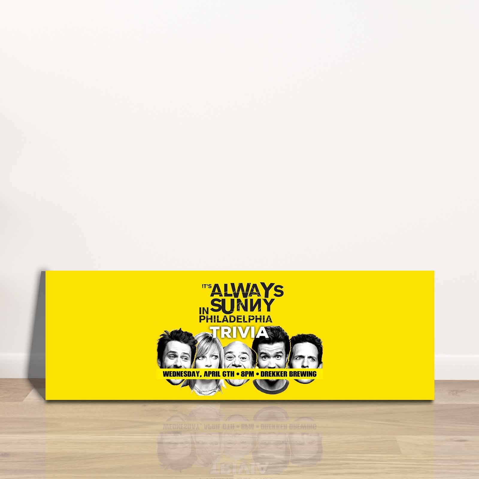 Quadro Decorativo em Tela Multicolor 30x90cm com Moldura de Pinho - Arte Moderna para Decoração de Interiores