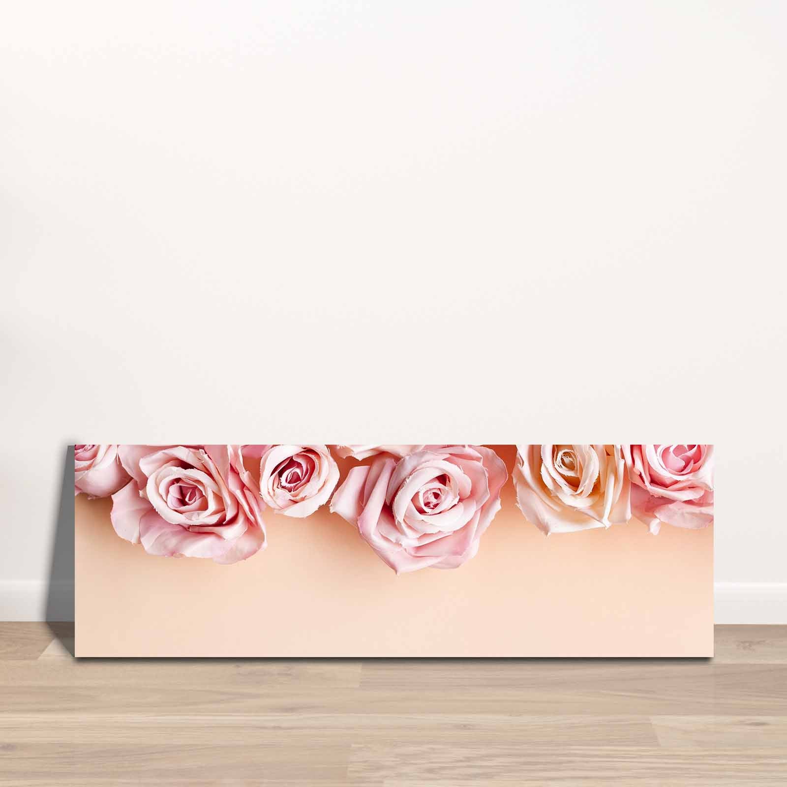 Quadro Decorativo em Tela Multicolor 30x90cm com Moldura de Pinho - Arte Moderna para Decoração de Interiores