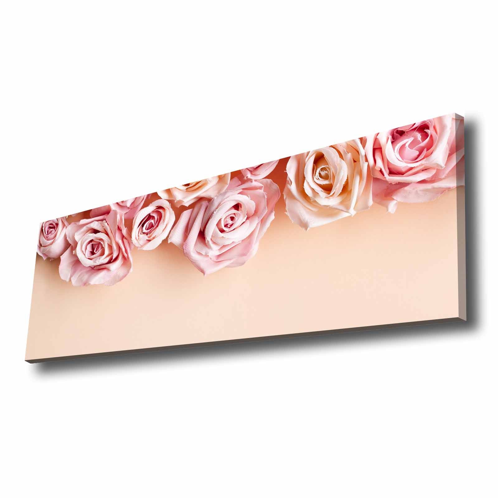 Quadro Decorativo em Tela Multicolor 30x90cm com Moldura de Pinho - Arte Moderna para Decoração de Interiores