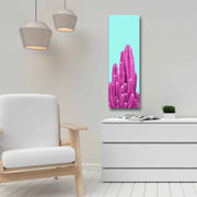 Quadro Decorativo em Tela Multicolor 30x90cm com Moldura de Pinho - Arte Moderna para Decoração de Interiores