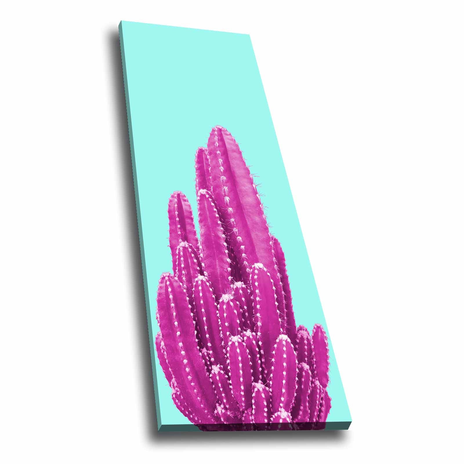 Quadro Decorativo em Tela Multicolor 30x90cm com Moldura de Pinho - Arte Moderna para Decoração de Interiores