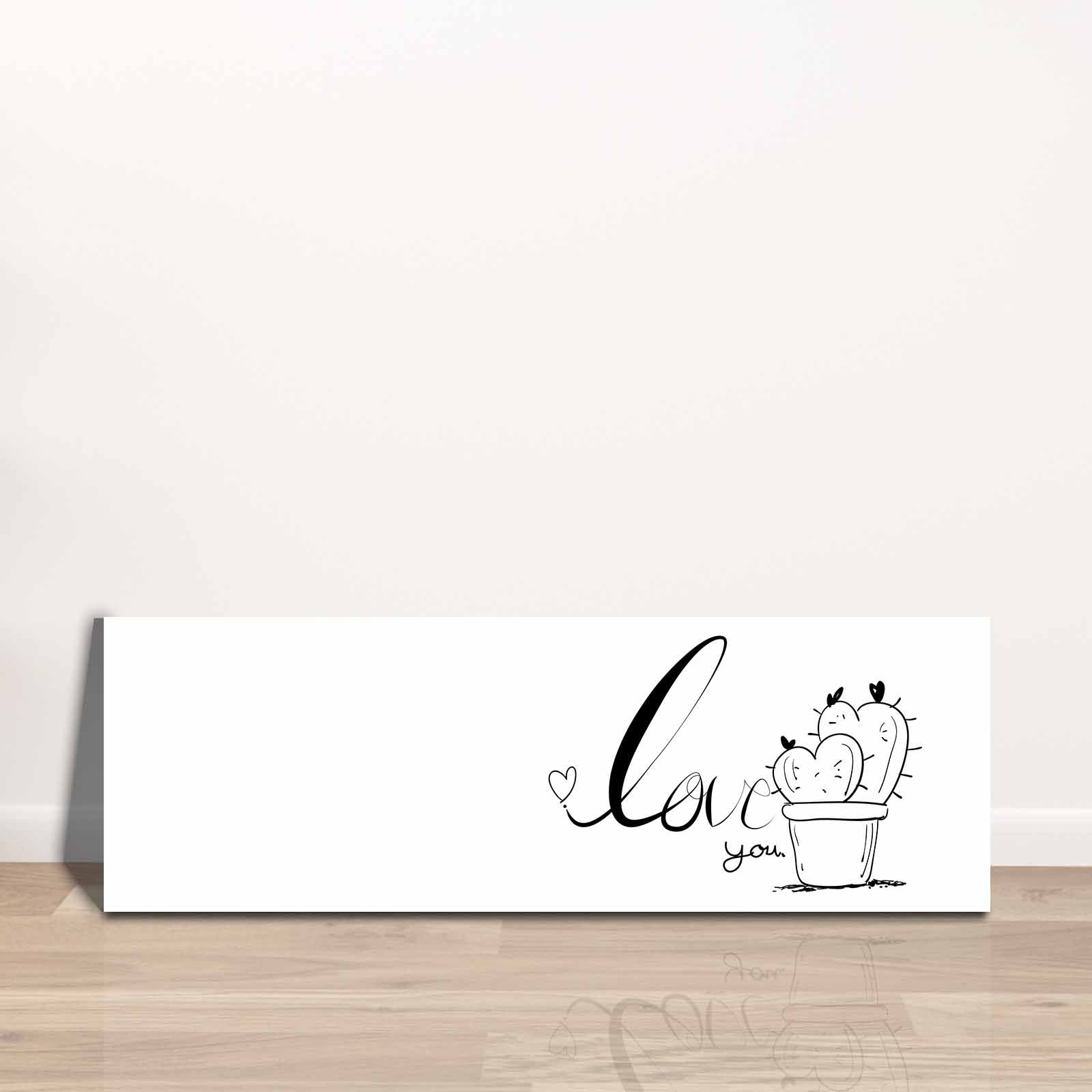 Quadro Decorativo em Tela Multicolor 30x90cm com Moldura de Pinho - Arte Moderna para Decoração de Interiores