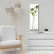 Quadro Decorativo em Tela Multicolor 30x90cm com Moldura de Pinho - Arte Moderna para Decoração de Interiores