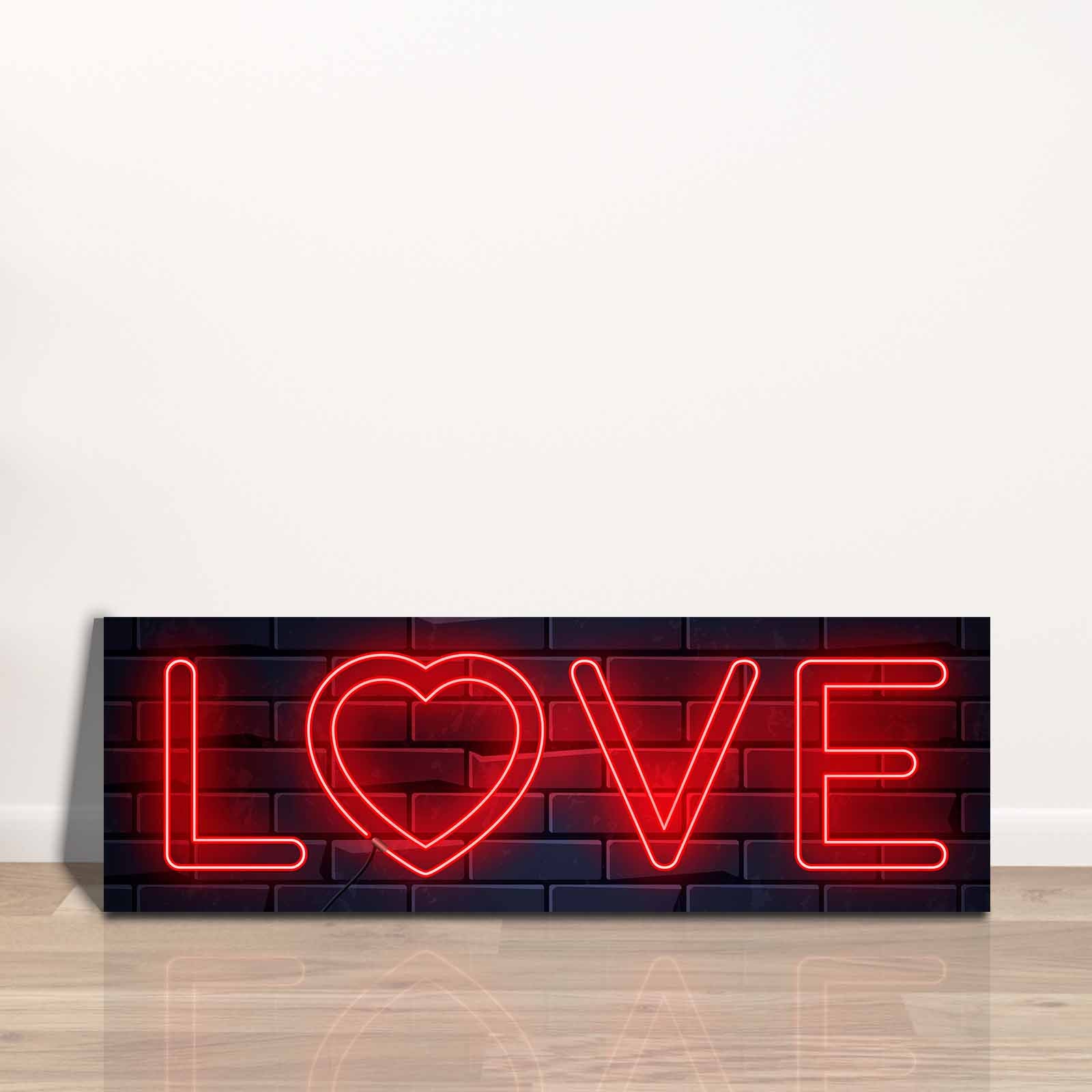 Quadro Decorativo em Tela Multicolor 30x90cm com Moldura de Pinho - Arte Moderna para Decoração de Interiores