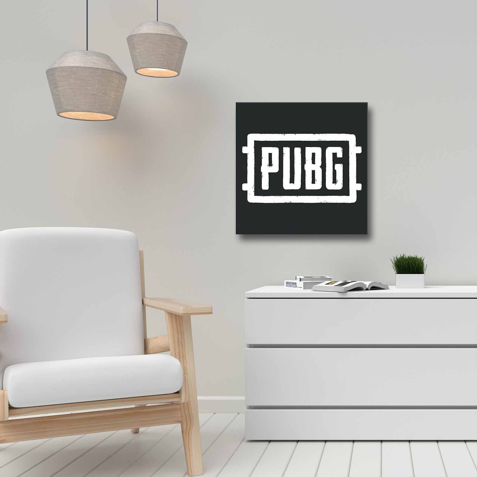 Quadro Decorativo em Tela 45x45cm - Pintura Multicolor com Moldura de Pinho Natural