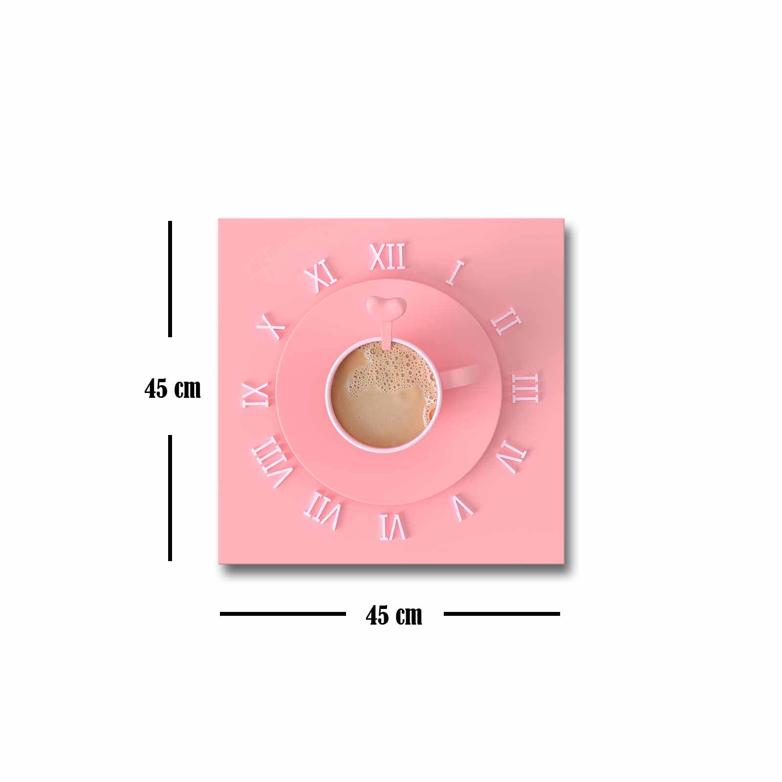 Quadro Decorativo em Tela 45x45cm - Pintura Multicolor com Moldura de Pinho Natural