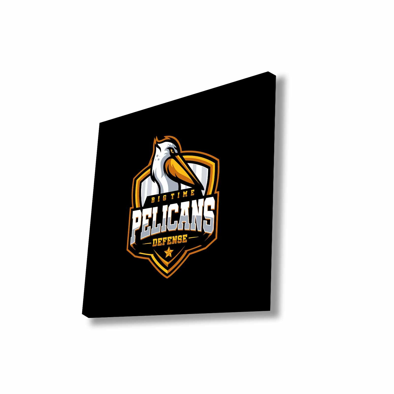 Quadro Decorativo em Tela 45x45cm - Pintura Multicolor com Moldura de Pinho Natural