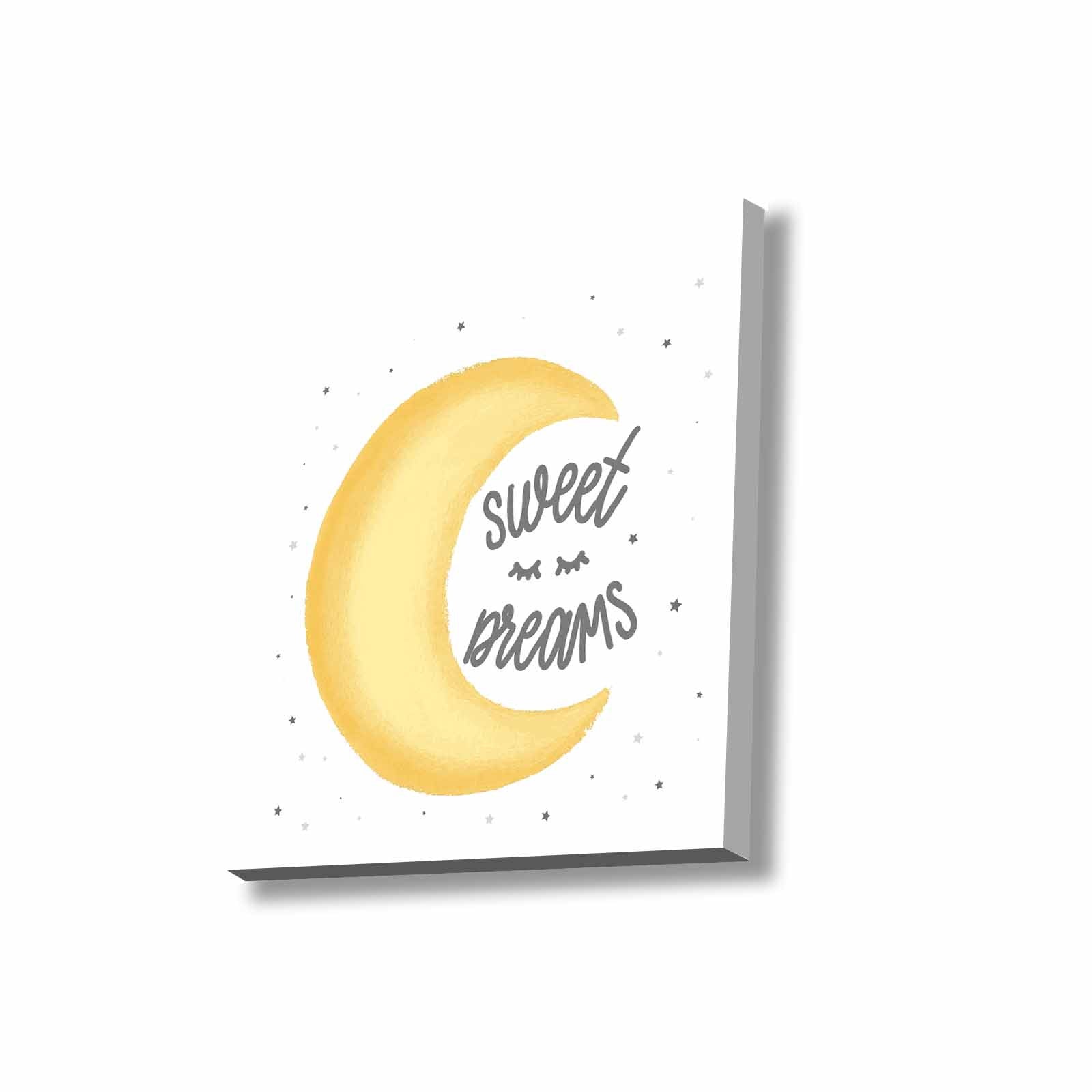 Quadro Decorativo em Tela 45x45cm - Pintura Multicolor com Moldura de Pinho Natural