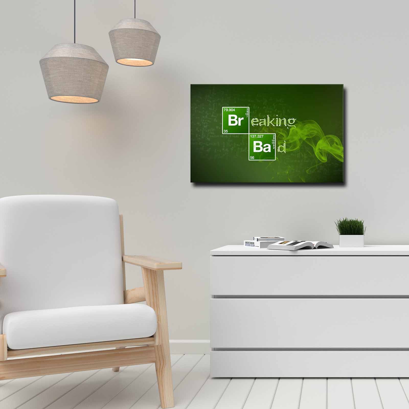 Quadro Decorativo em Tela 45x70cm - Pintura Multicolor com Moldura de Pinho Natural