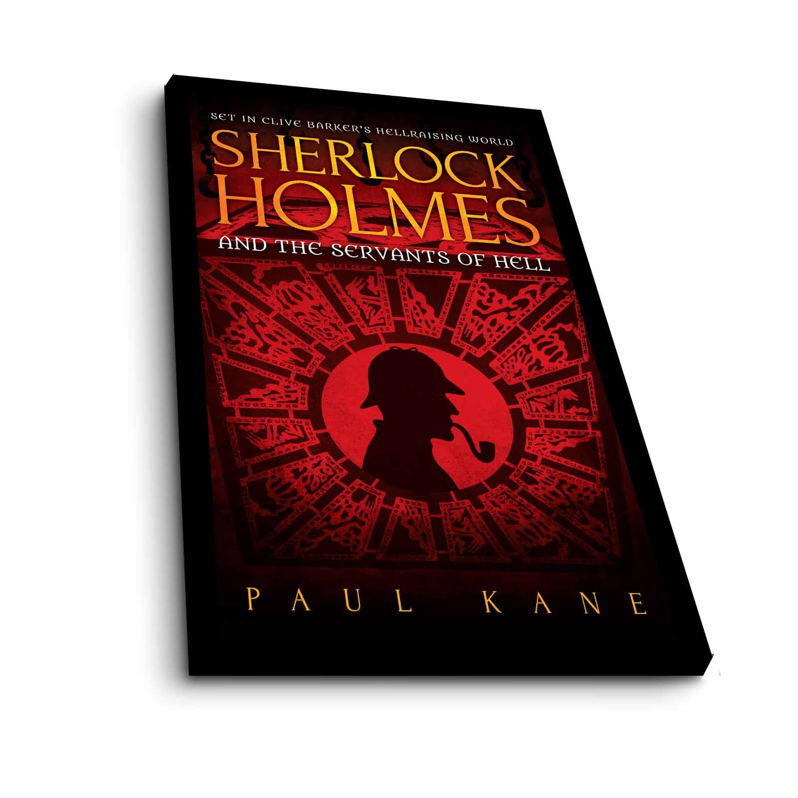 Quadro Decorativo em Tela 45x70cm - Pintura Multicolor com Moldura de Pinho Natural