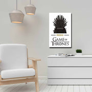 Quadro Decorativo em Tela 45x70cm - Pintura Multicolor com Moldura de Pinho Natural