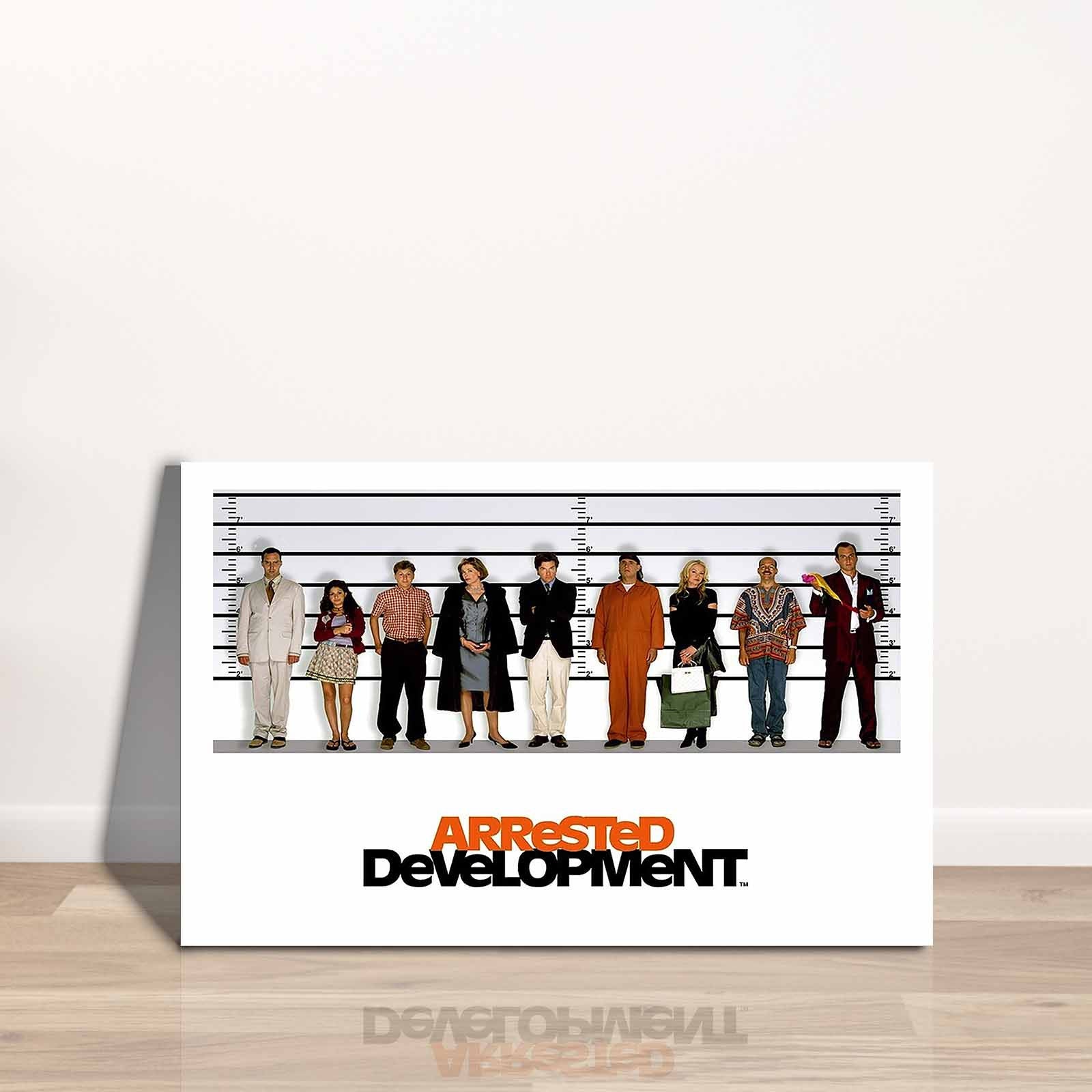 Quadro Decorativo em Tela 45x70cm - Pintura Multicolor com Moldura de Pinho Natural