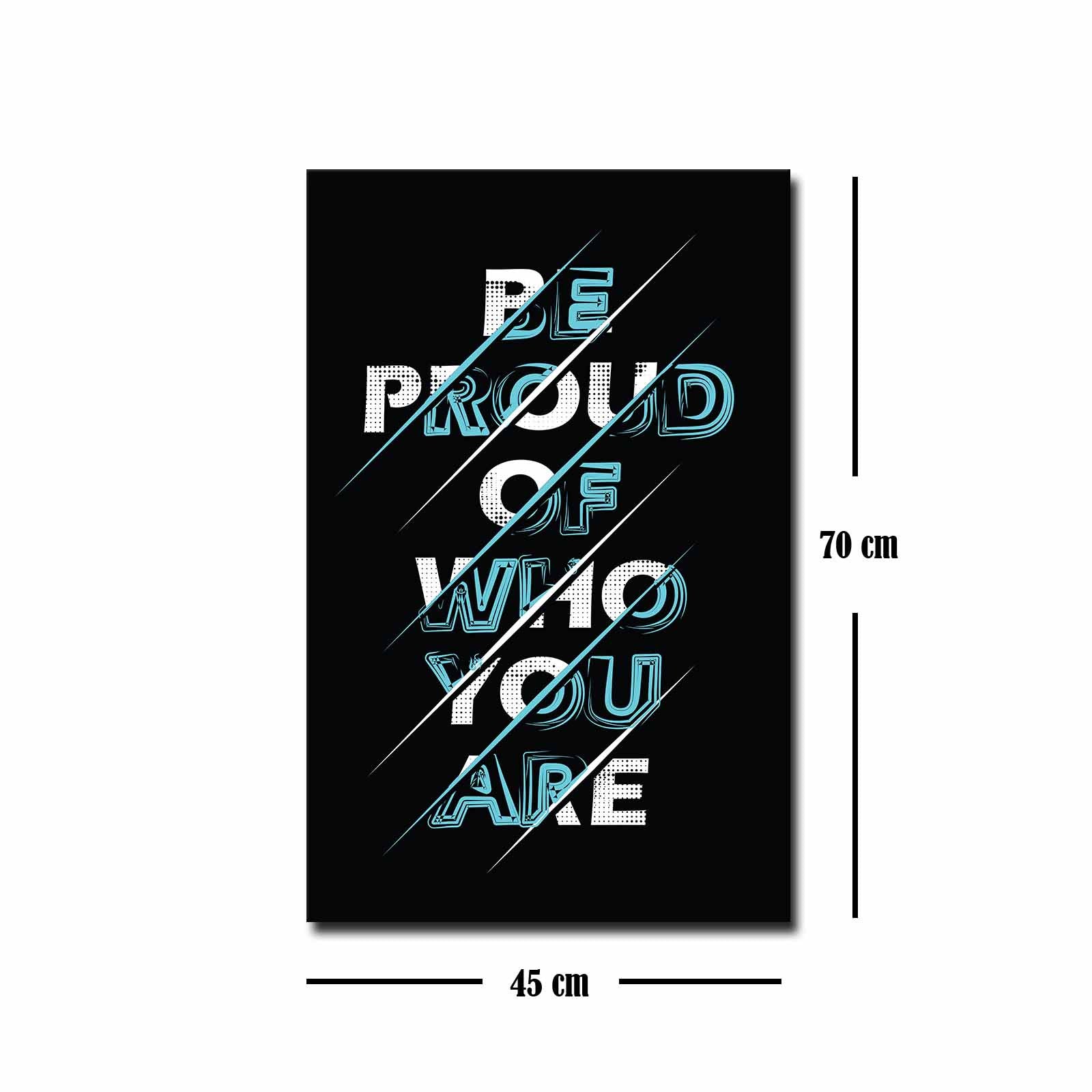 Quadro Decorativo em Tela 45x70cm - Pintura Multicolor com Moldura de Pinho Natural