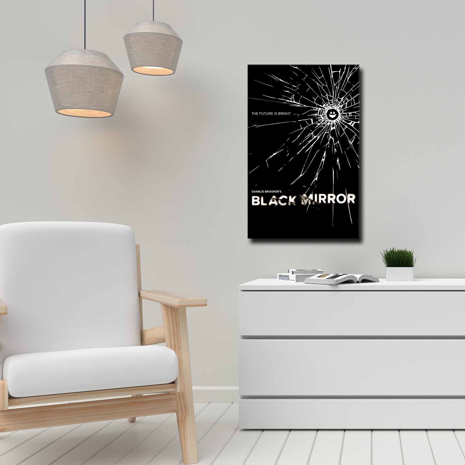 Quadro Decorativo em Tela 45x70cm - Pintura Multicolor com Moldura de Pinho Natural