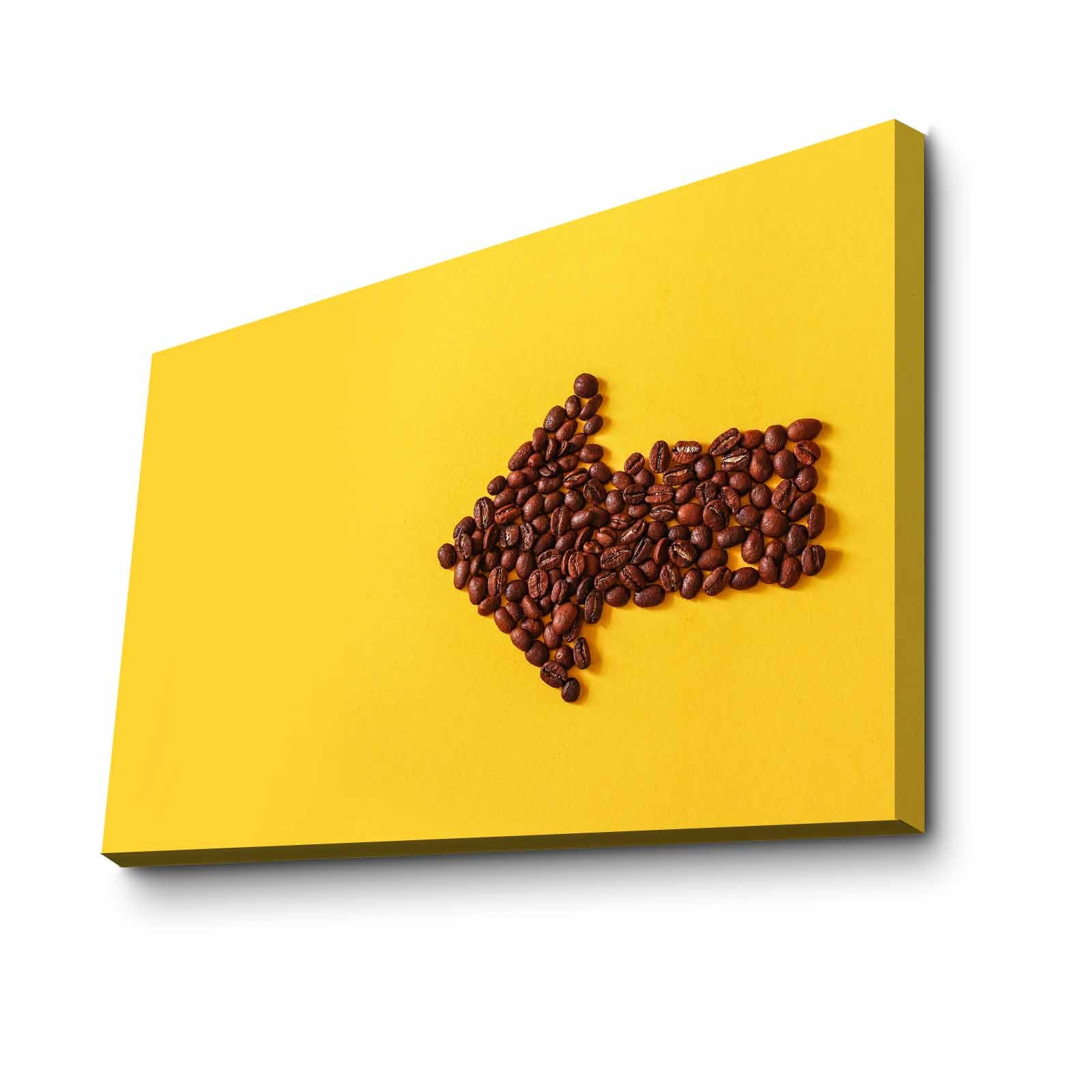 Quadro Decorativo em Tela 45x70cm - Pintura Multicolor com Moldura de Pinho Natural