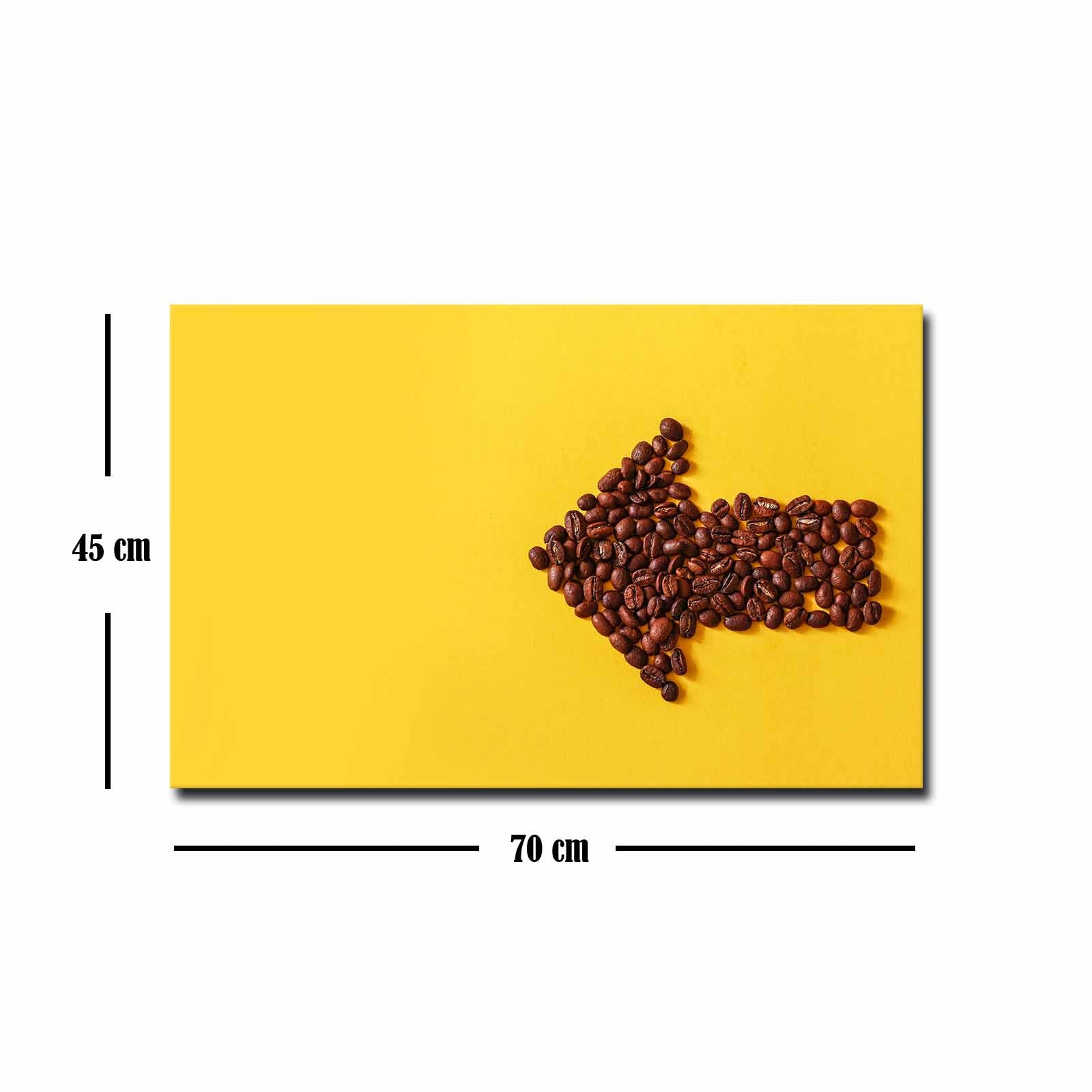 Quadro Decorativo em Tela 45x70cm - Pintura Multicolor com Moldura de Pinho Natural