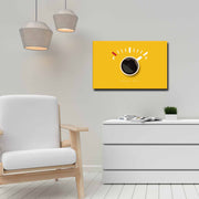 Quadro Decorativo em Tela 45x70cm - Pintura Multicolor com Moldura de Pinho Natural