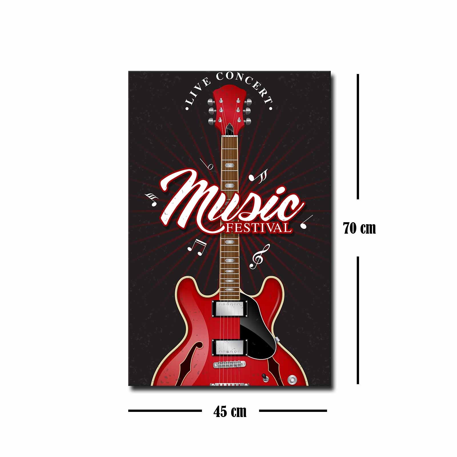 Quadro Decorativo em Tela 45x70cm - Pintura Multicolor com Moldura de Pinho Natural