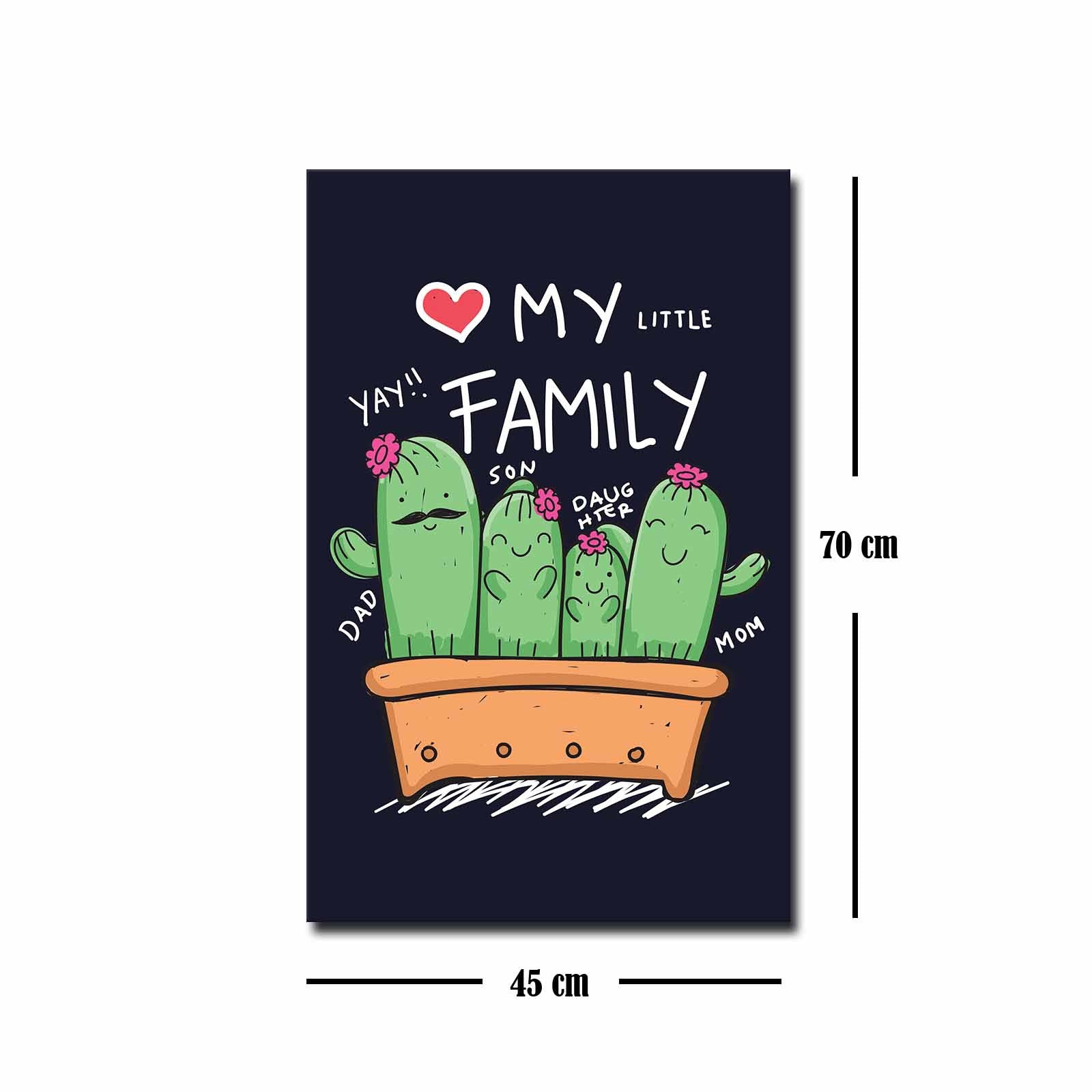 Quadro Decorativo em Tela 45x70cm - Pintura Multicolor com Moldura de Pinho Natural