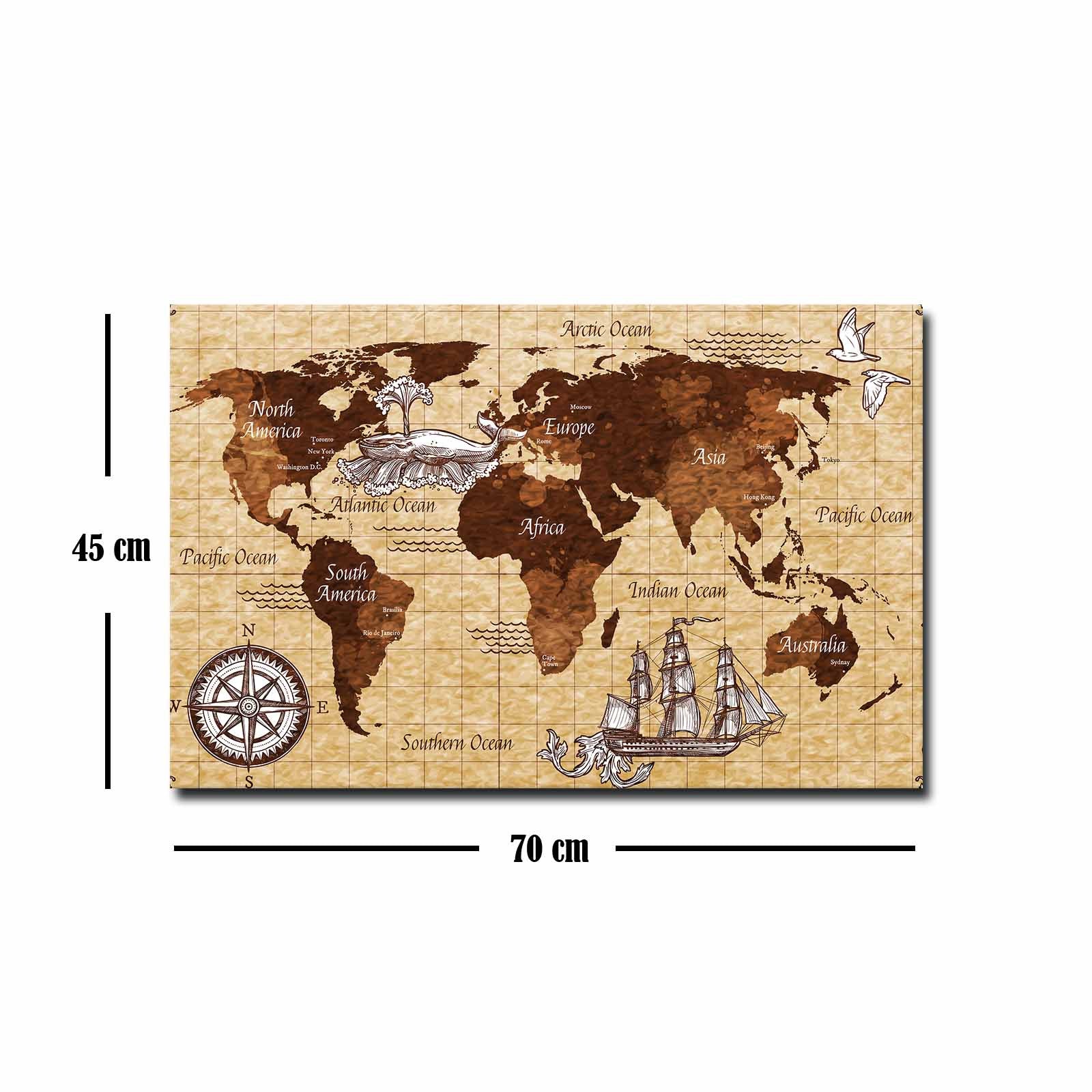 Quadro Decorativo em Tela 45x70cm - Pintura Multicolor com Moldura de Pinho Natural