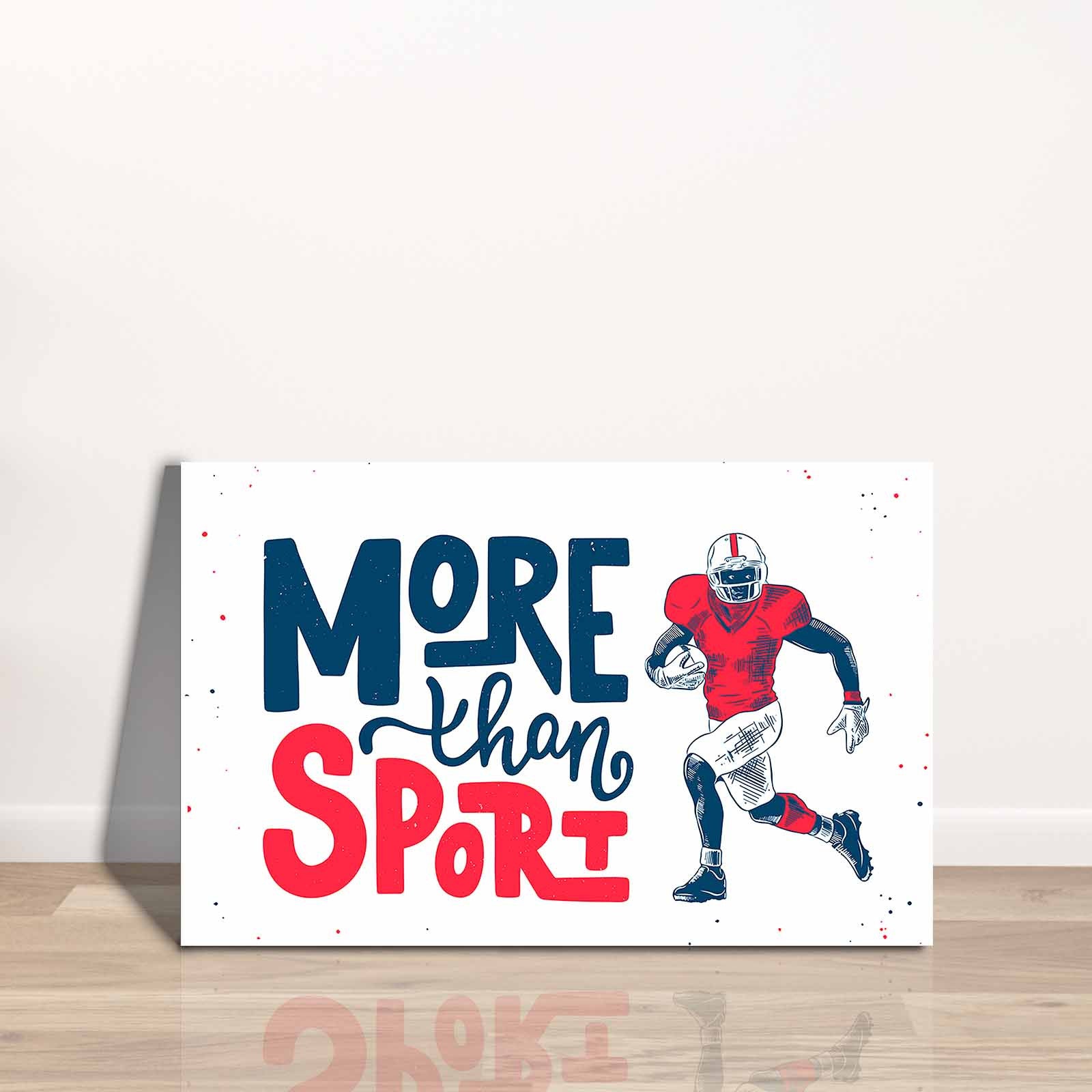 Quadro Decorativo em Tela 45x70cm - Pintura Multicolor com Moldura de Pinho Natural