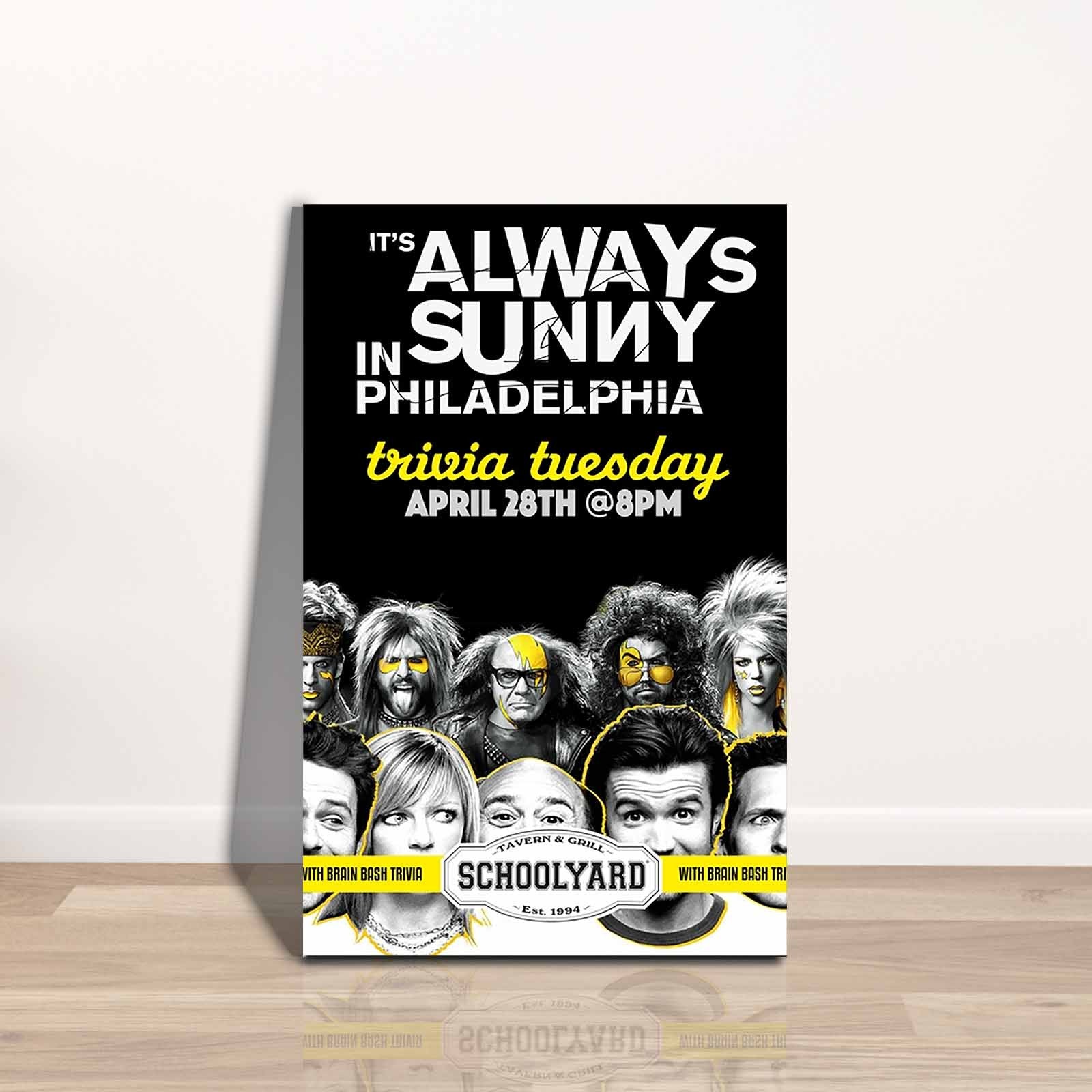 Quadro Decorativo em Tela 45x70cm - Pintura Multicolor com Moldura de Pinho Natural