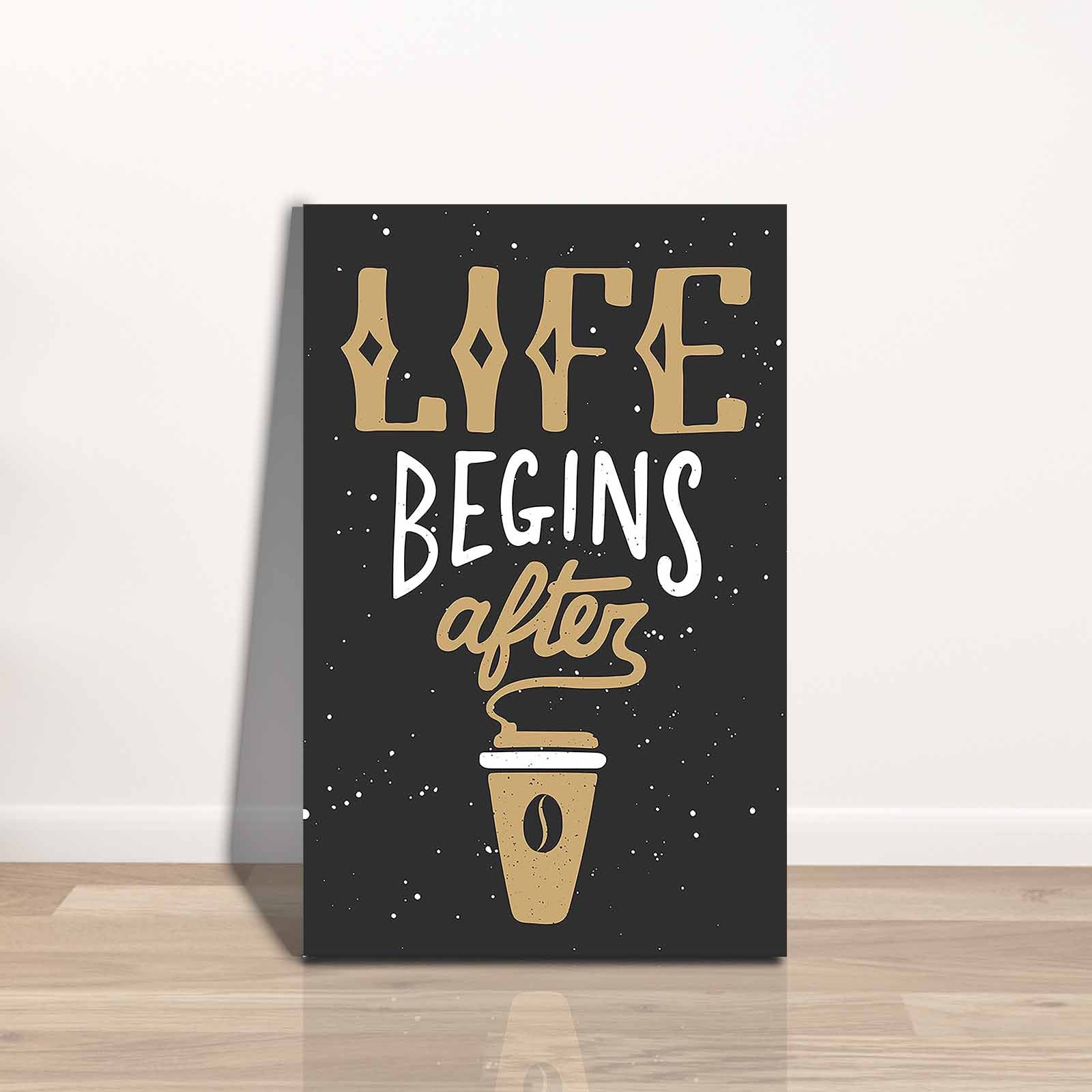 Quadro Decorativo em Tela 45x70cm - Pintura Multicolor com Moldura de Pinho Natural