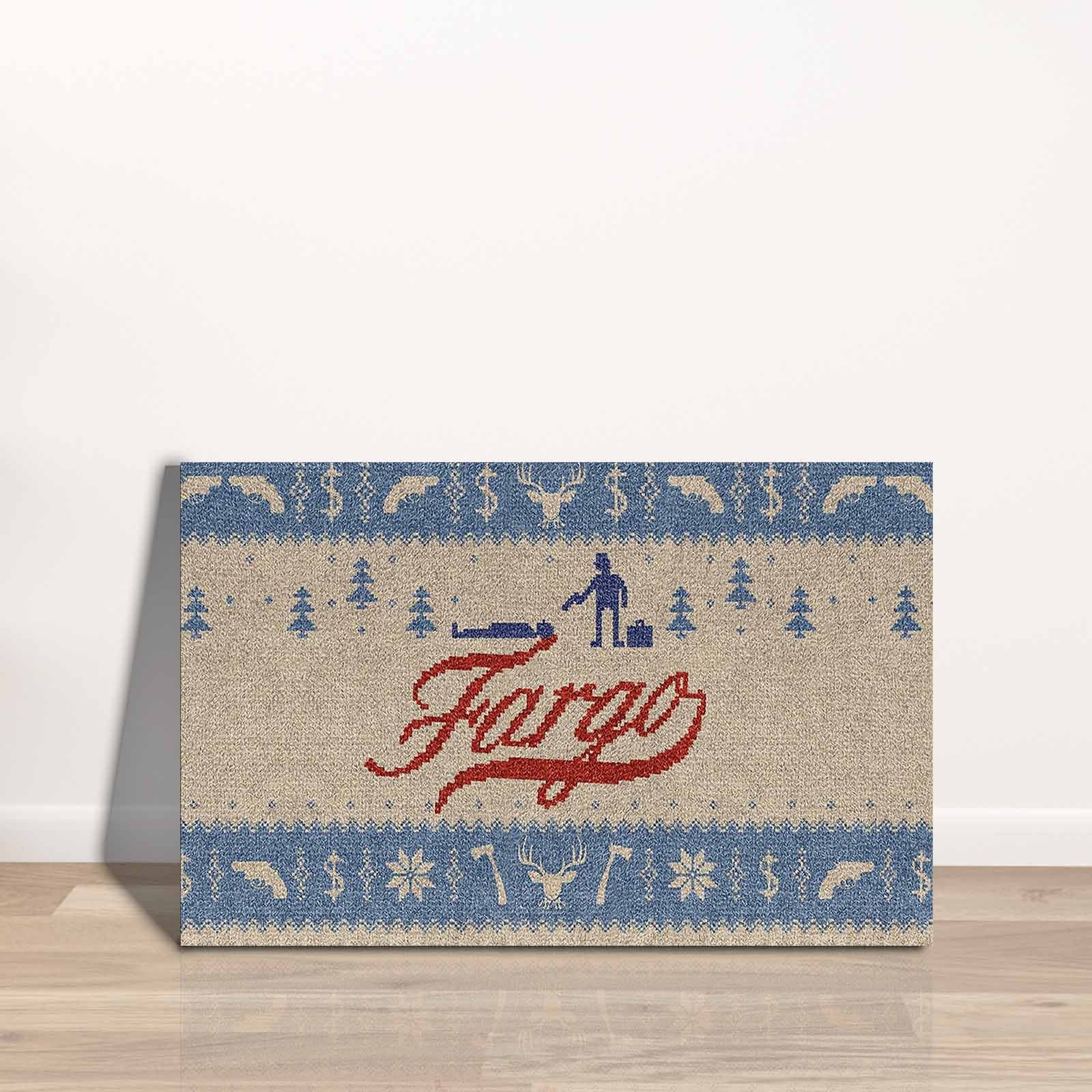 Quadro Decorativo em Tela 45x70cm - Pintura Multicolor com Moldura de Pinho Natural