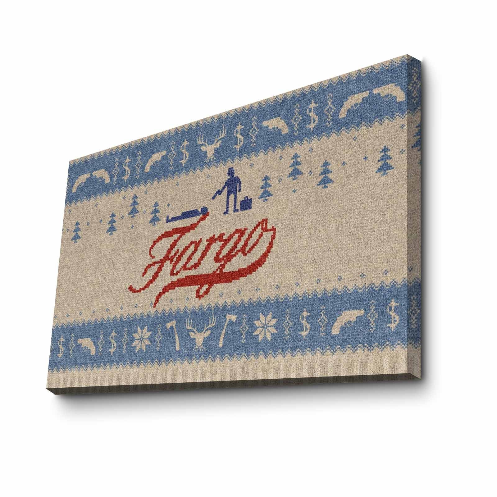 Quadro Decorativo em Tela 45x70cm - Pintura Multicolor com Moldura de Pinho Natural