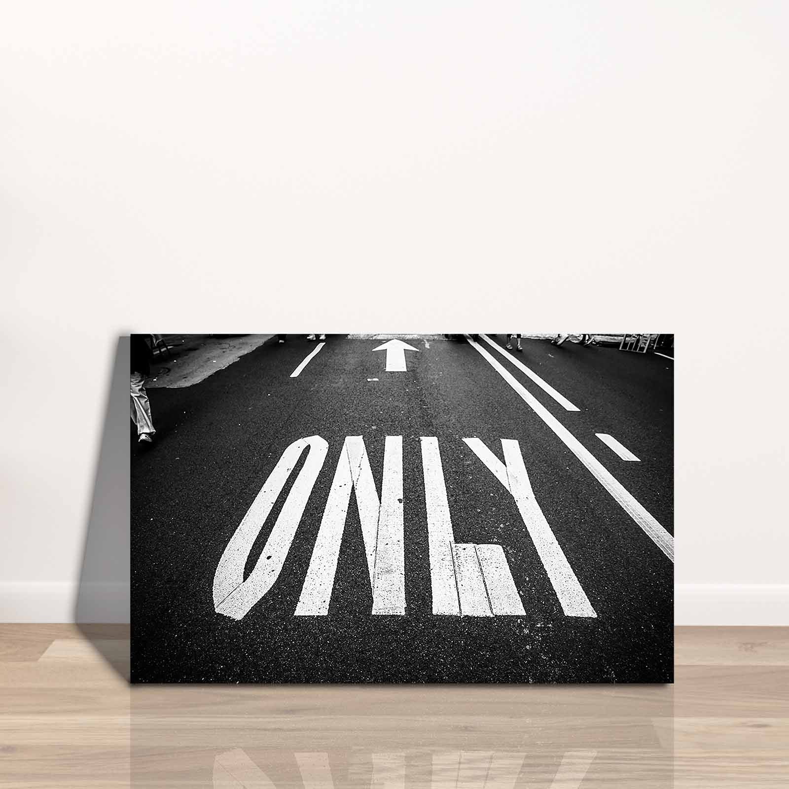 Quadro Decorativo em Tela 45x70cm - Pintura Multicolor com Moldura de Pinho Natural