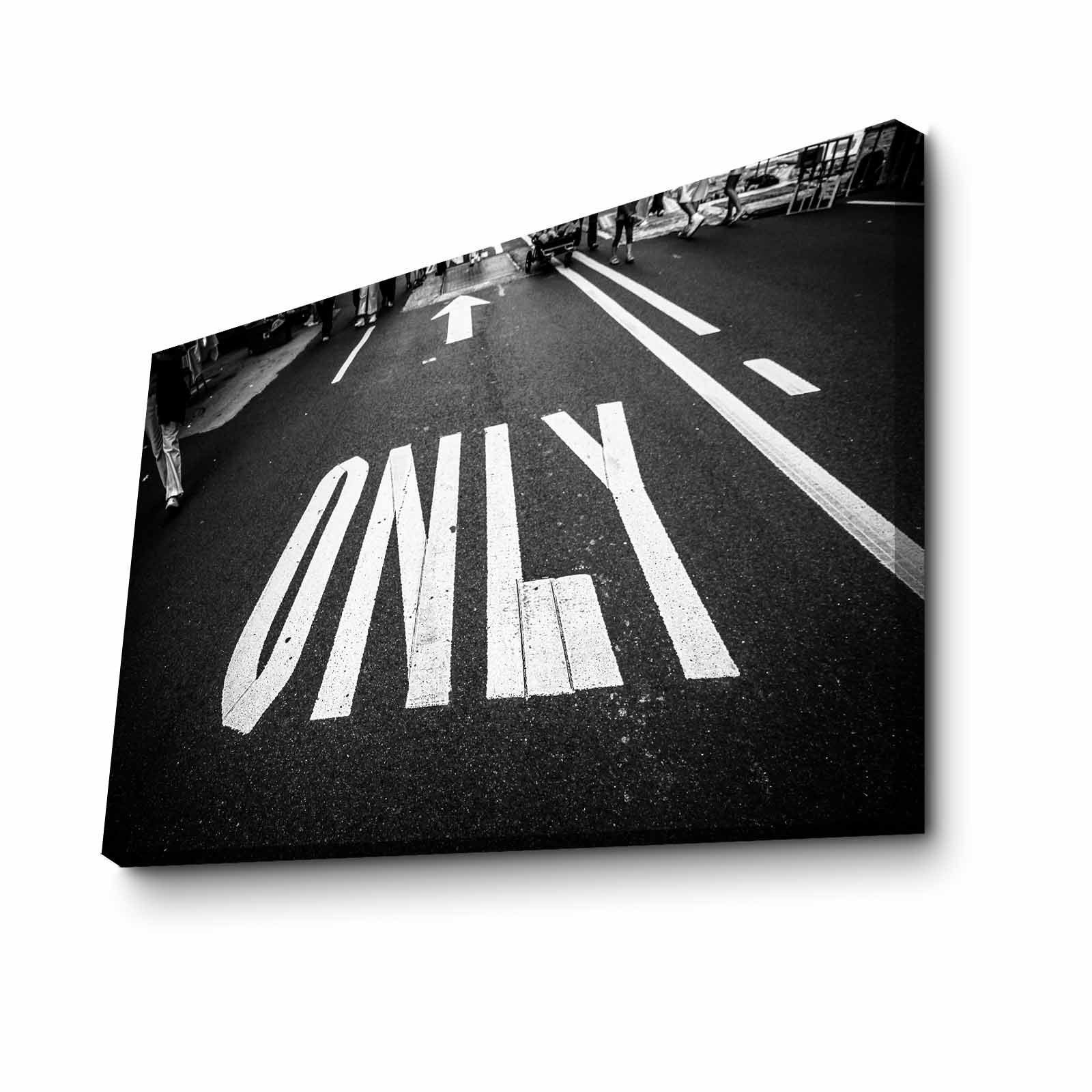 Quadro Decorativo em Tela 45x70cm - Pintura Multicolor com Moldura de Pinho Natural