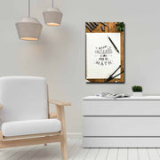 Quadro Decorativo em Tela 45x70cm - Pintura Multicolor com Moldura de Pinho Natural